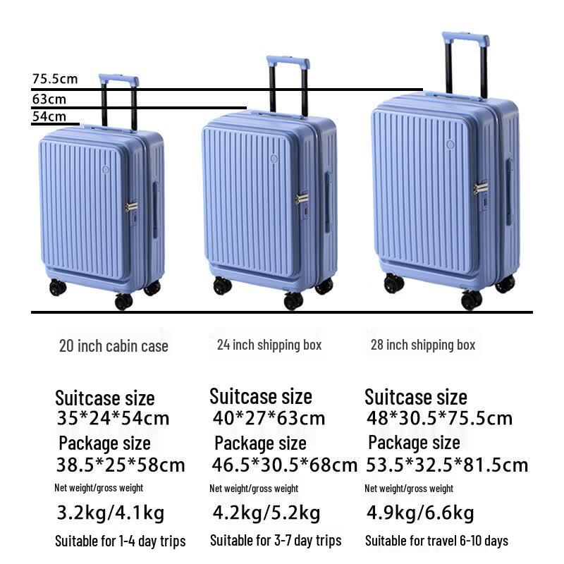 DCLOUD Side-Opening Hardside Luggage