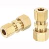 Brass Brass Compression Fitting 1/8" 3/16" 1/4" 5/16" 3/8" 1/2" Straight Coupling  Gas System