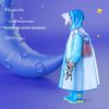 Children's Cartoon Raincoat with Backpack Slot - Large, Full-Body for Primary Students
