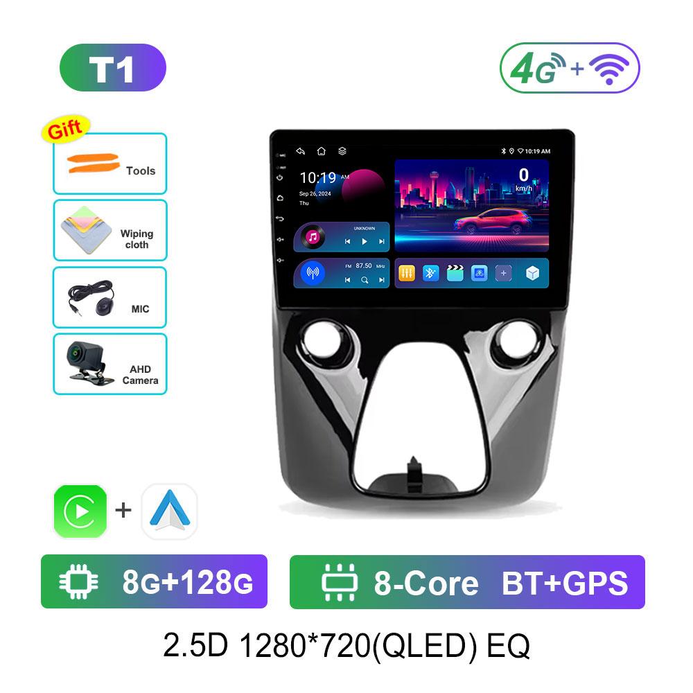 Navigation GPS Car Video Multimedia Player for Toyota Aygo For Peugeot 108 For Citroen C1 2016 - 2020 Android OS WiFi BT 4G