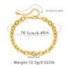 Bracciale a Catena O Placcato Oro 18k Stile Ins Europeo Americano Gioielli di Moda da Donna