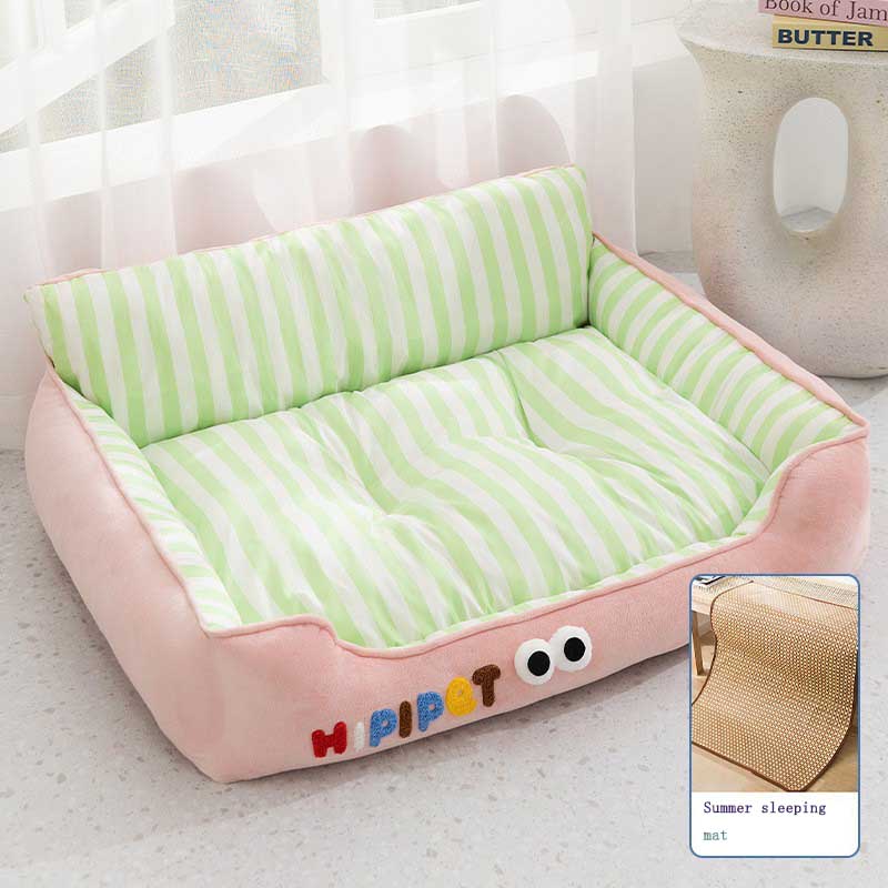 

Стираемая кошачья кровать диван спинка гнездо собачье гнездо удобная плюшевая кровать для щенка весна лето товары для домашних животных для маленьких средних собак кошек M