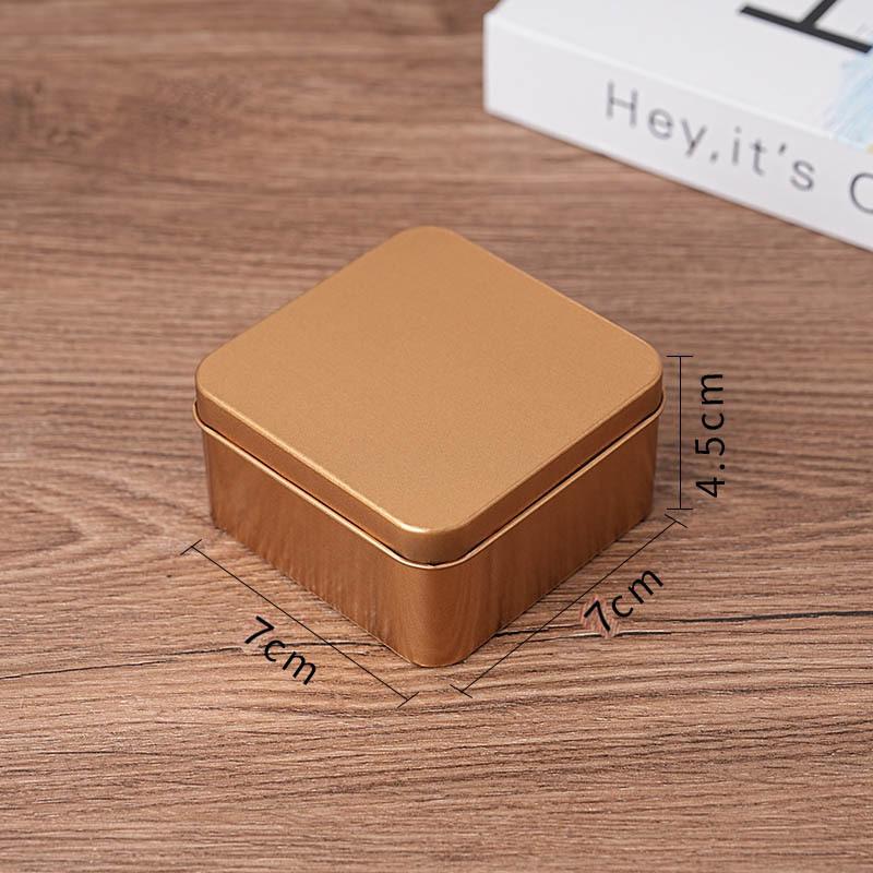 Portable Mini Metal Storage Tin Can Jewelry Keys Coins White Tea Wedding Candy Gift Organizer