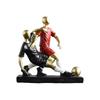 Football Player Figure Resin Craft Statue Ornaments Abstract Ball Memorial Sculpture Decoration