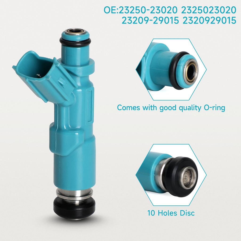 1 SZT. Wtryskiwacze Paliwa 23250-23020 Pasują do Toyota Yaris Vitz 1.0L 1.3L 1999-2005