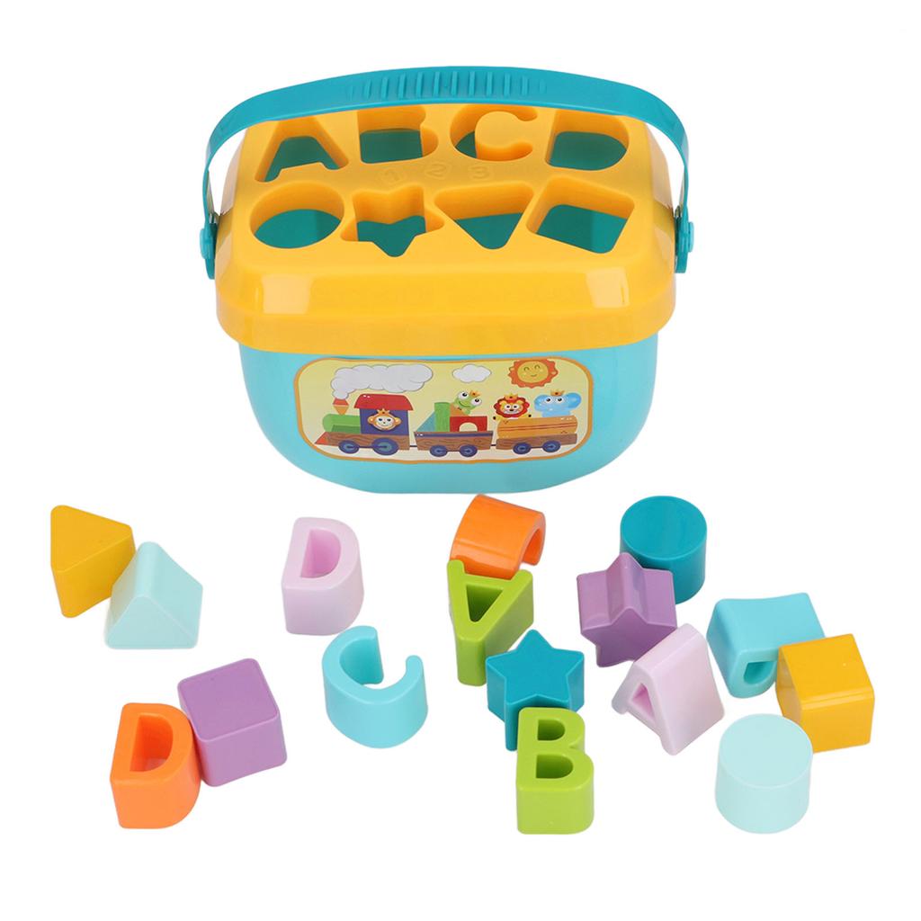 Geometric Shape Sorter Colorful Sensory Block Sorting Matching Toys for Early Education Baby Grasp