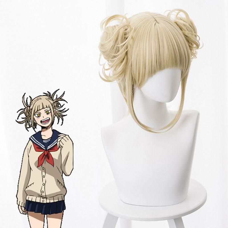 Boku No Hero Academy Cross My Body Synthetic Hair Wig Cosplay My Hero Academy Himiko Toga Party Role Play Wigs