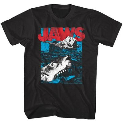Lasaky - Locker sitzendes Vintage Jaws Film Kollaborations-T-Shirt