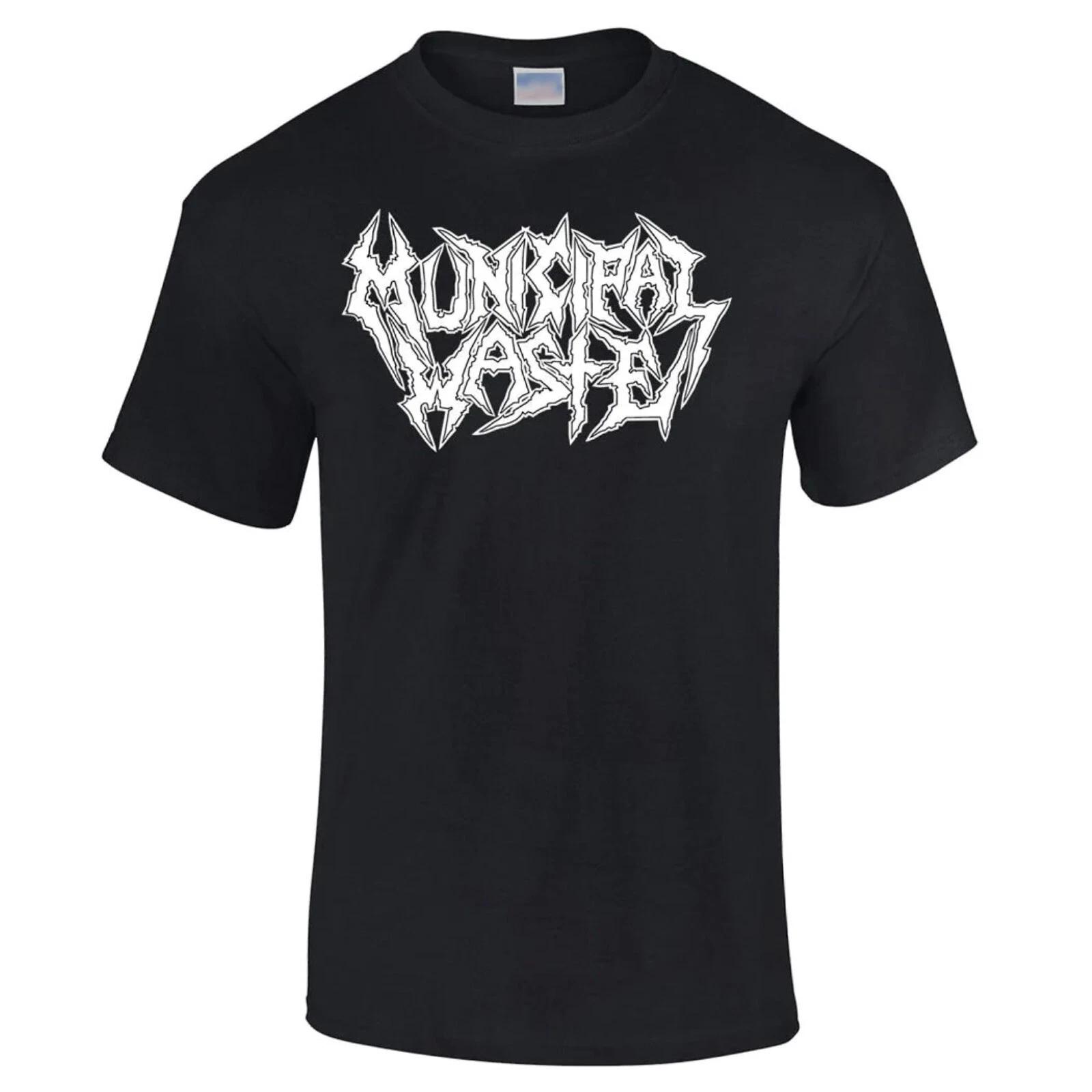 MUNICIPAL WASTE cd cvr WHITE LOGO Official SHIRT LG New mutation partying em all 2XL