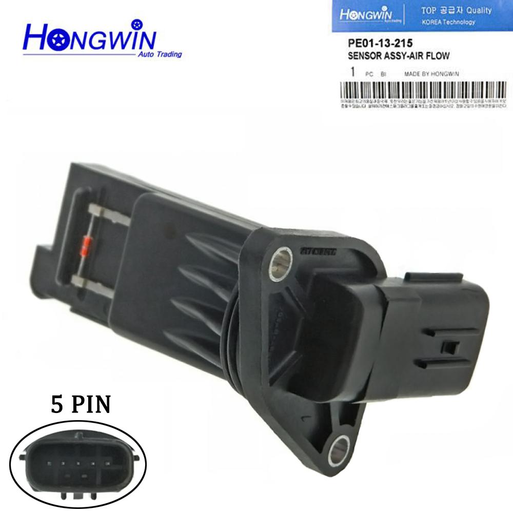 Air Flow Sensor Meter MAF For Mazda 3 6 CX-3 CX-5 CX-9 MX-5 2.0L 2.5L L4 2014 2015 2016 2017 2018 PE01-13-215 PE0113215