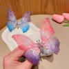 Colorful Glitter Big Butterfly Hair Clip Beautiful Moving Wings Pearl Hairpin For Girls Sweet Hairgrip Barrette Hair Accessories