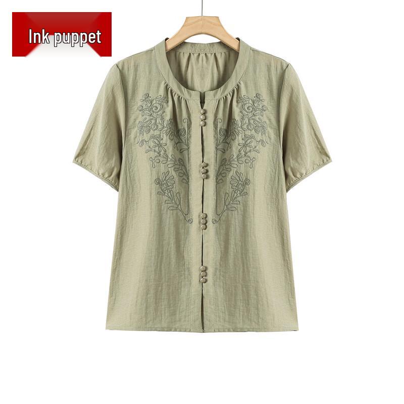 

Elegant New Chinese Style Short-Sleeved Top 3XL