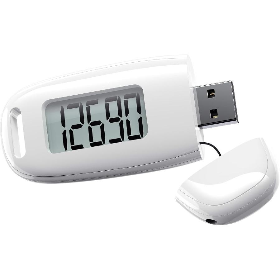 3D Step Counter for Walking Clip On Pedometer, Simple 3D Pedometer for Walking, Accurate Step Tracker Basic Step Counter with Large Display Walking