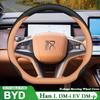 Für BYD Han L DM-i EV DM-p Auto Lenkradabdeckung Ultra Dünnes Leder Lenkradschutz Rutschfest Innenraum Dekor Zubehör