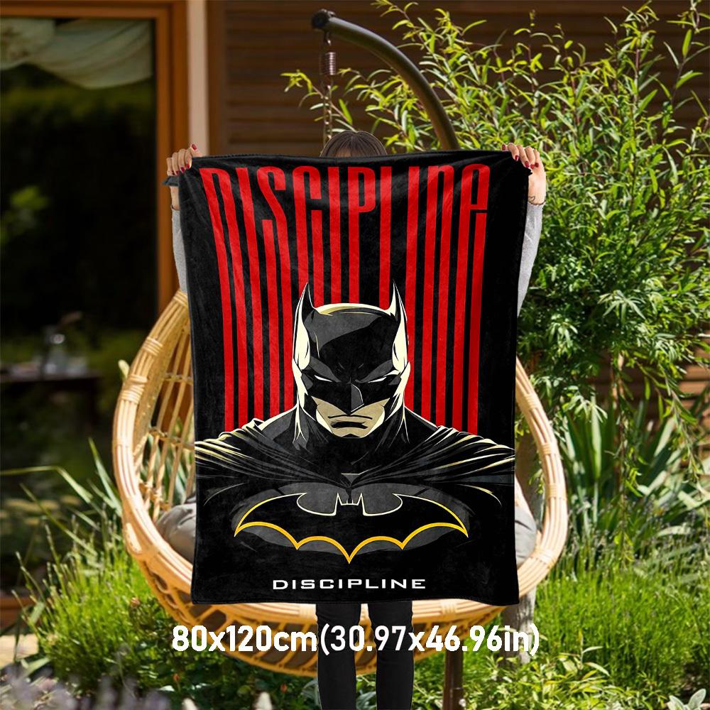 

1pc Batman DisciplineOutdoor Flannel Blanket Soft Plush Decor for Picnics, camping,Bedroom, Playroom, or Lunch Breakn1158A 80x120cm(31x47inch)