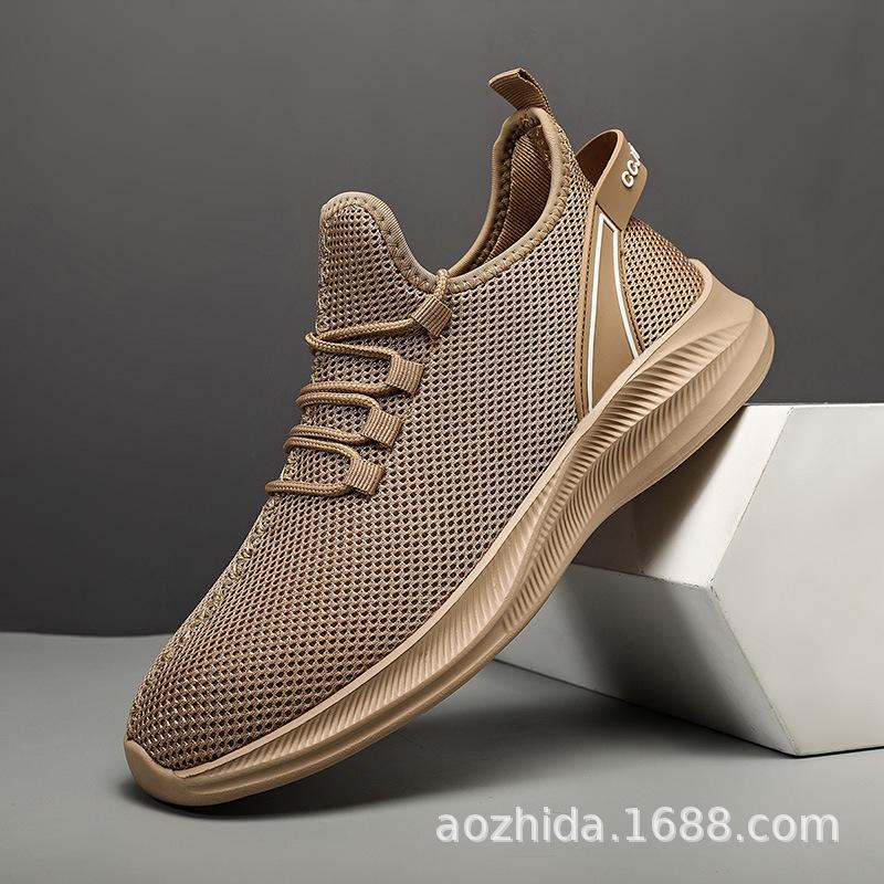 

2024 Весна та Осінь Сітчасті Маленькі Чорні Туфлі Кросівки Великий Розмір Чоловічі Спортивні та Повсякденні Туфлі Чоловіче Взуття 47 коричневий