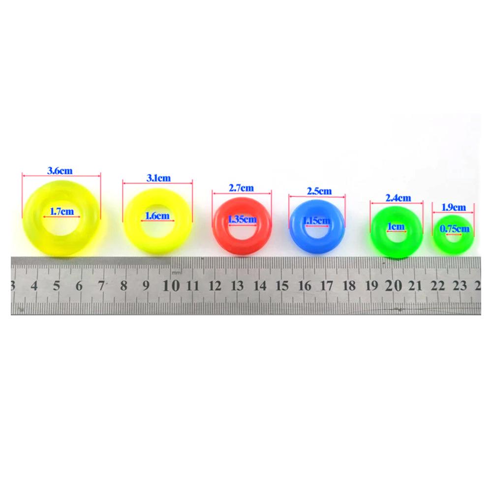 MNFT 12 Pcs/Lot All Sizes Soft Flexible Gel Rubber Float Stopper Fishing Rod Clip Stop Tackle O Rings Ring Anti-skid Pole Sleeve