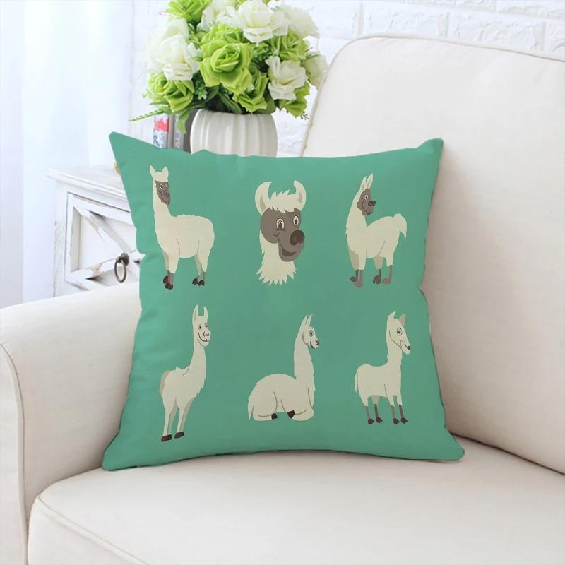 Cartoon Sheep Decorative Pillowcase Car Ornaments Office Living Room Sofa Home Pillowcase