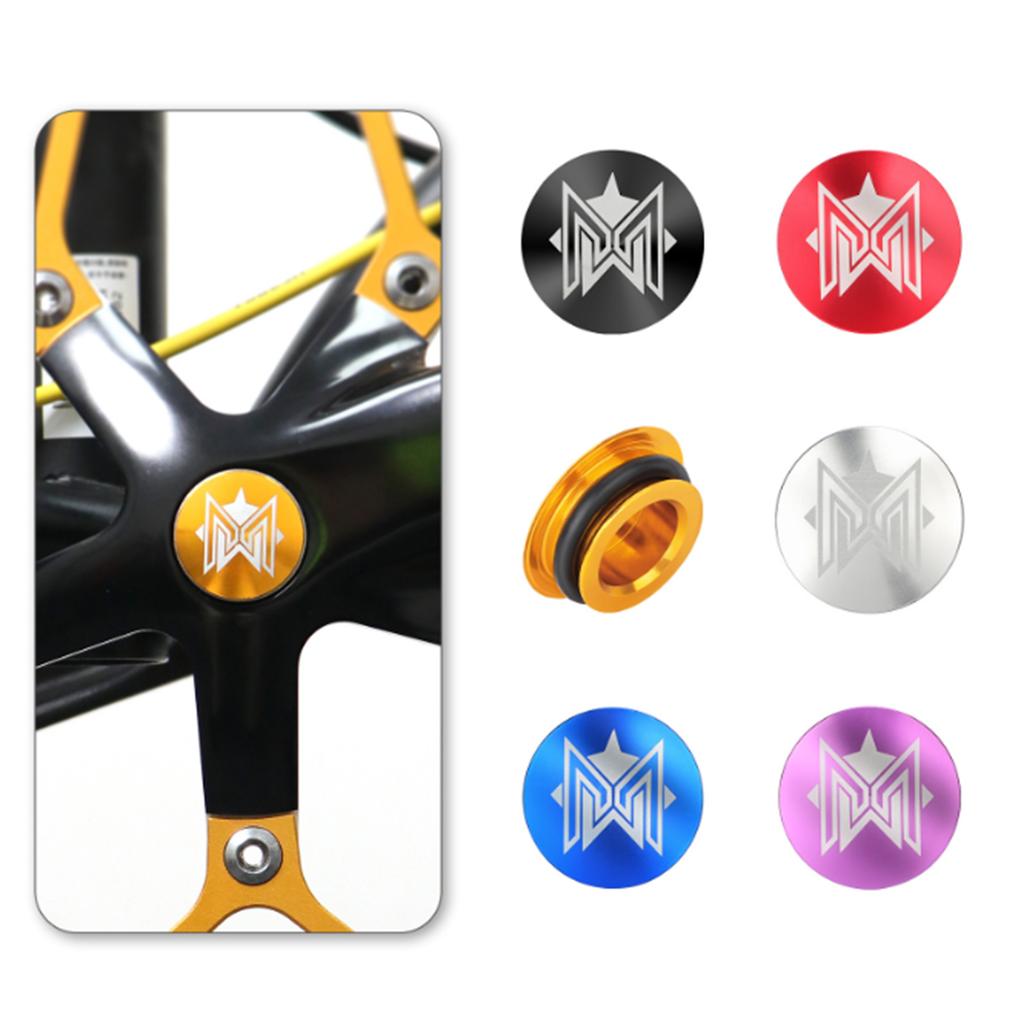 Bicycles Teeth Plate Crank Cover Aluminum Alloy Bike Crank Dust Caps Road Bike Crankset Plug Cycling Crankset Dust Cap