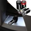 4PCS Carbon Fiber Car Wheel Tire Valve Stem Caps Metal Valve Accessories for Volkswagen VW Golf Tiguan Polo Caddy GTI Bora Jetta Ds12