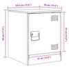Nightstand Pink 34.5 x 39 x 44 cm Steel