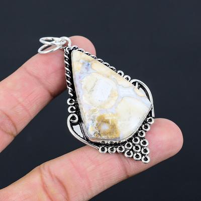Daughters Day Sale Pentagon Cobra Jasper Gemstone 925 Sterling Silver Pendant