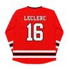 Charles No.16 Leclerc Hockey Jersey Number 16 Long Sleeve Unisex V-neck T-shirt Design Graphic 3D Print Tshirts Men Women Merch