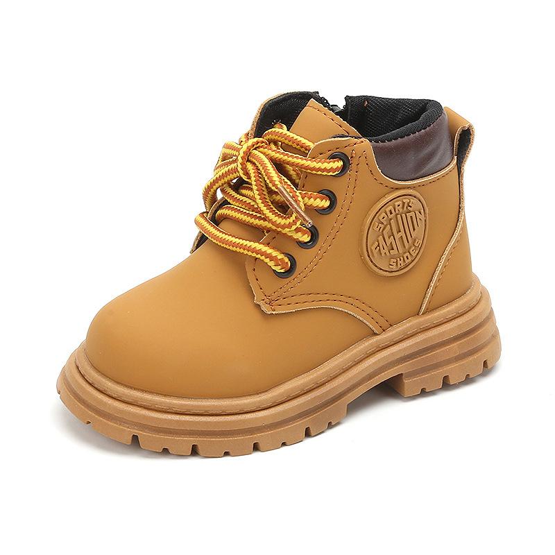 2025 Spring and Autumn New Classmate Martin Boots Children's Soft Sole Versatile Boys and Girls Single Boots Zipper Fashion Versatile Tide