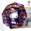 1pc Halloween Hello Kitty Automatic Folding Umbrella] Durable Iron Frame & Rod, Portable Folding, Makes a Great Holiday Gift yy251016241