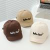 Cute Embroidery Baby Baseball Cap Short Brim Peaked Hat for Toddler Boys Girls Adjustable Sun Hats