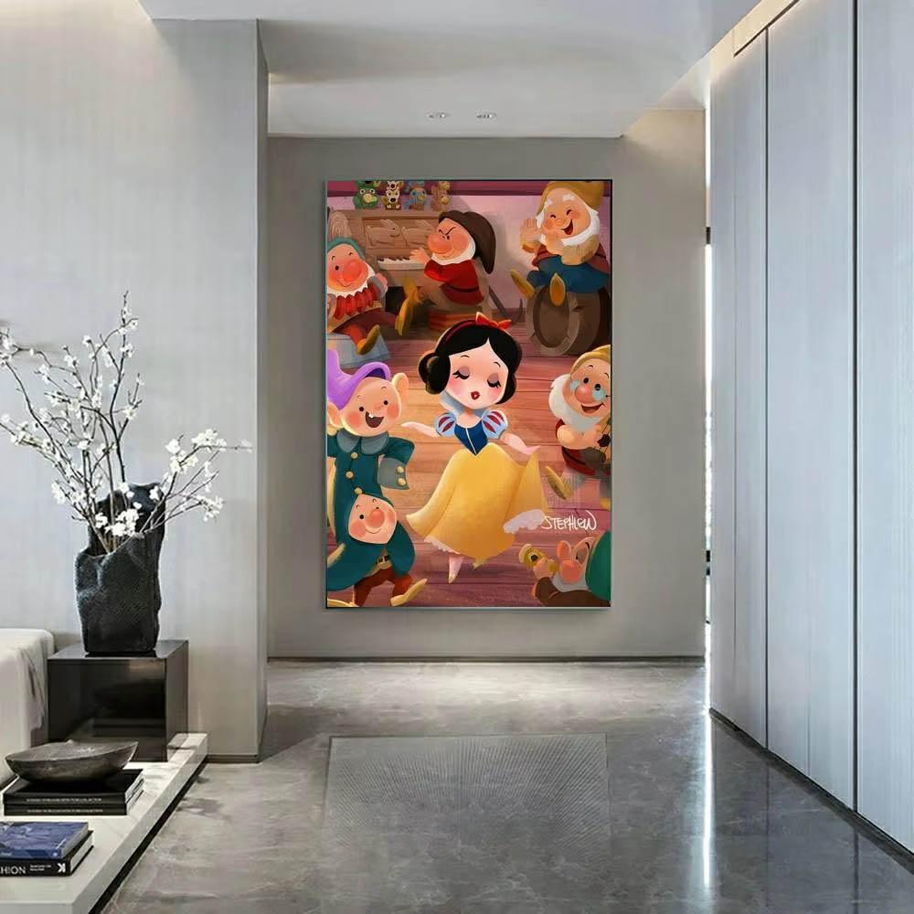 Disney Classic Princess Collection Q Version 5D Diamond Painting Full of Diamonds DIY Handmade Diamond Painting Cartoon Decorative Painting Kit
