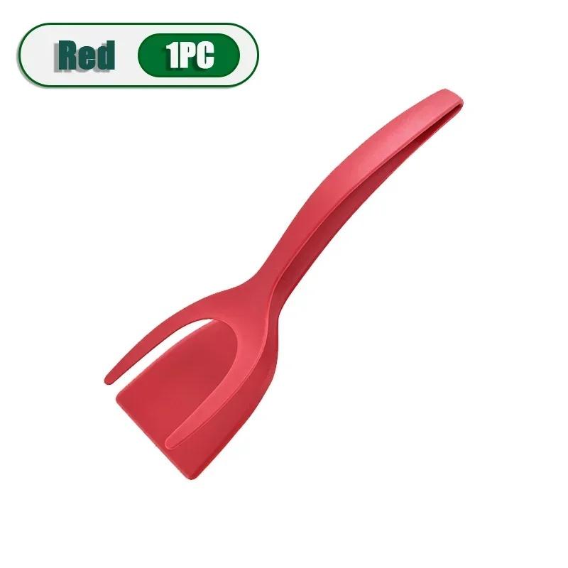 2in1 Flip Spatula Pliers Egg Turning Spatula Multi-Purpose Non-Stick Kitchen Pancake French Toast Omelette Kitchen Cooking Tools