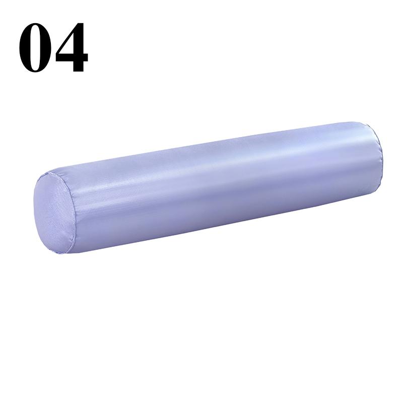 Summer Stuffed Silky Pillow Round Bolster Long Body Support Pillow Satin Ice Silk Neck Waist Pillow Pedicure Beauty Foot Cushion