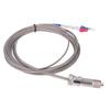 K Type Thermocouple Stainless Steel Snap Fit Spring Thermocouples for Temperature Sensor M12 3