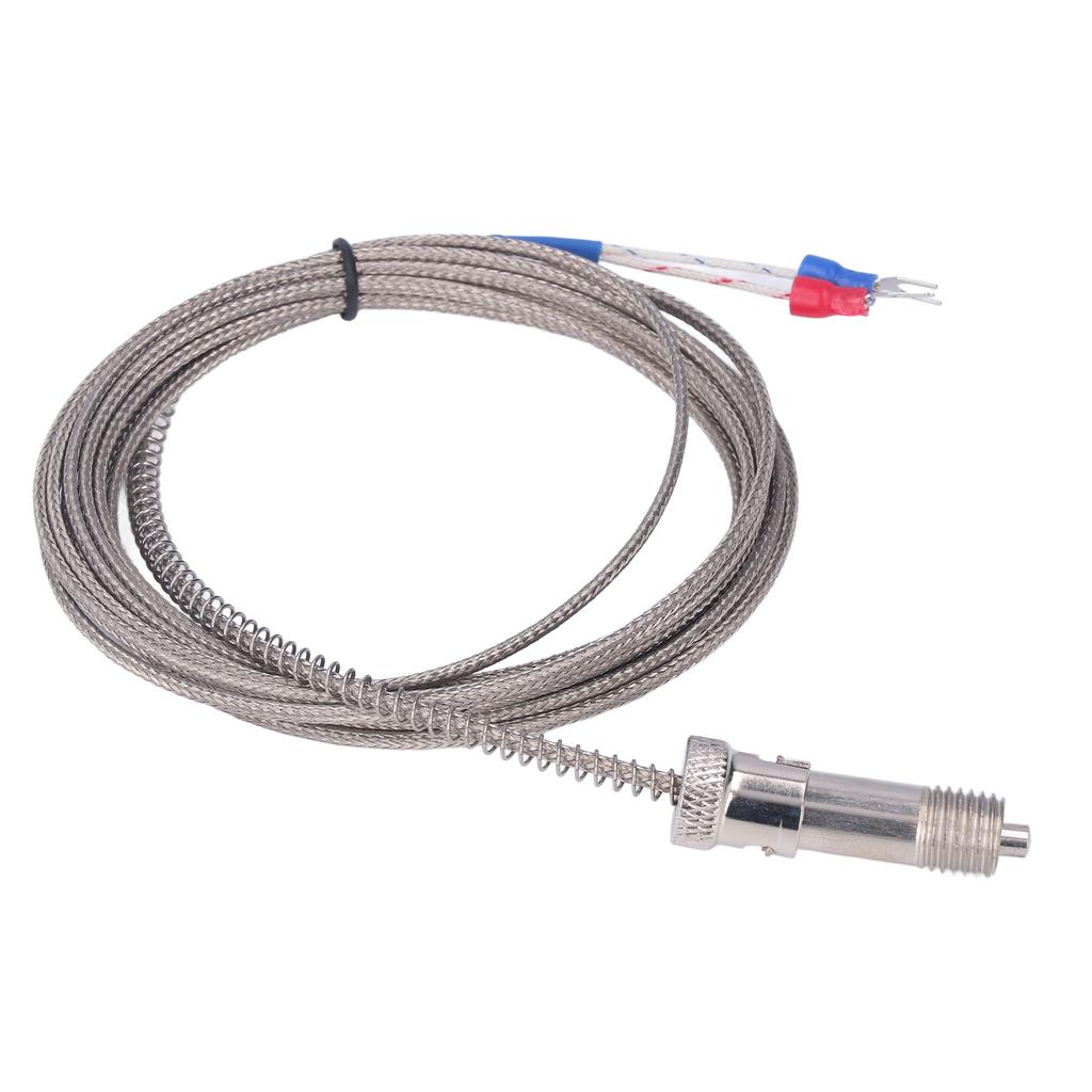 K Type Thermocouple Stainless Steel Snap Fit Spring Thermocouples for Temperature Sensor M12 3