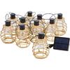 Solar Garland - SMART SOLAR - Lumina - 10 LEDs - Faux Rattan - Natural