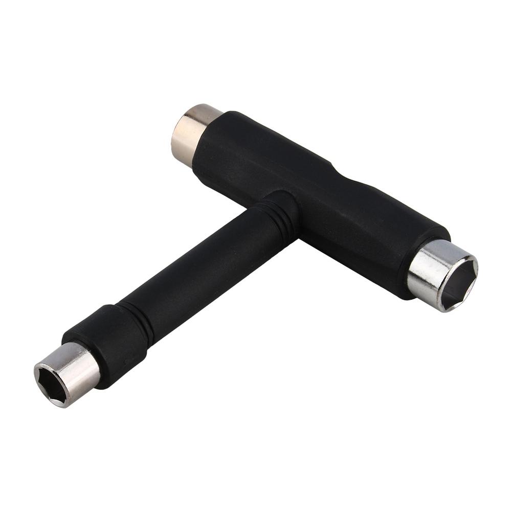 Tool, Professional Multifunctional T-Shaped Wrench, with Removable Screwdriv and Wrench, for Axle Nuts Pins Trucks Wheel Brings