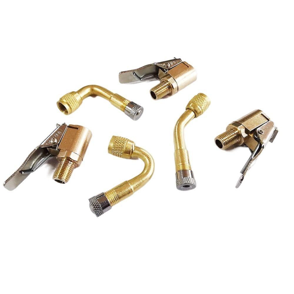 Adapter Tire Inflation Extension Tube Tyre Valve Extender Extension Rod Set Valve Core Nozzle
