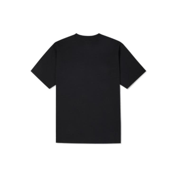 Converse T Shirts Men's Black Crew Neck Moderate Straight Fit 10022931-A01