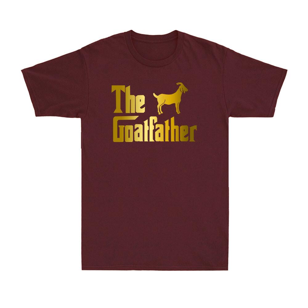The Goatfather Shirt Funny Goat Lover Farm Farmer Golden Print Unisexs Tshirt