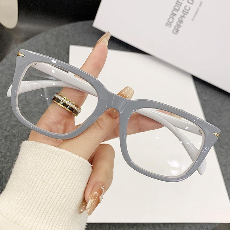 Anti Blue Light Blocking Glasses Frame Hand Made TR90 Resin Myopia Len Trend Clear Lenses Computer Eyeglasses
