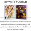 Citrine Chakra Healing Stones Crystal Tumble Stone for Decorative Items Home Decor Items Crystal Showpieces  Office Decor Table Gifts