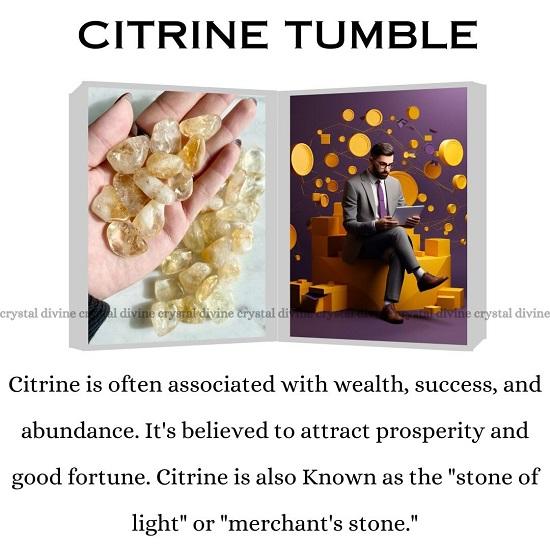 Citrine Chakra Healing Stones Crystal Tumble Stone for Decorative Items Home Decor Items Crystal Showpieces  Office Decor Table Gifts