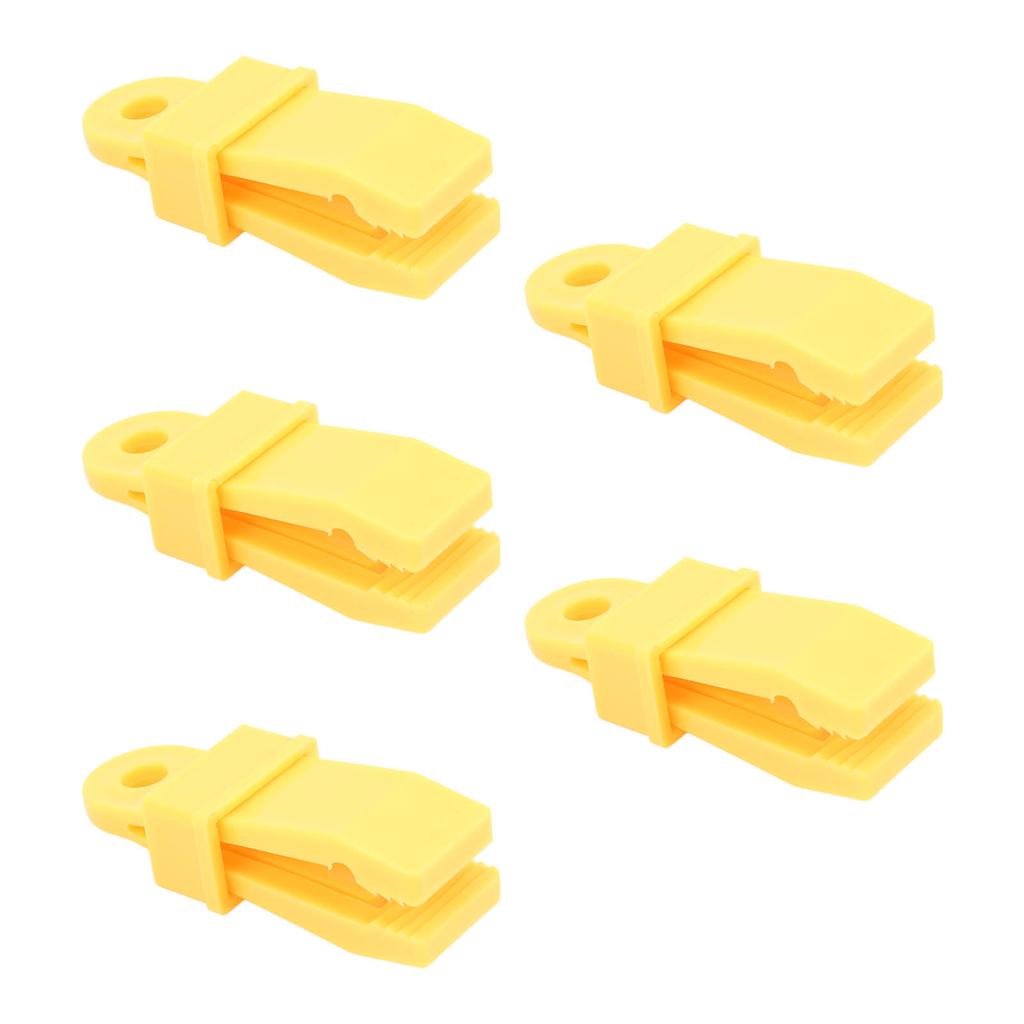 5pcs Tarp Clips Waterproof Tear Resistant Strong Lock Grip Tent Clips for Outdoor Camping