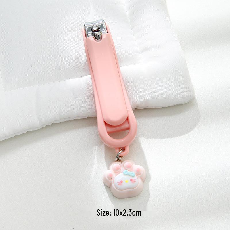 Розовая милая кроличья влагозащитная пилочка для ногтей - Портативный и креативный дизайн для студентов