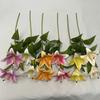Cloth Realistic 3d Artificial Lilies Fake Flowers For Wedding Decor Home Props