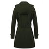 Autumn and Winter Woolen Women's Coat Hooded Large Size Nizi Coat Wish