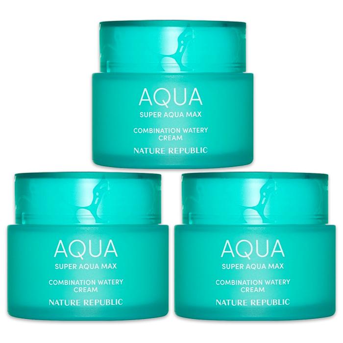 Nature Republic Super Aqua Max Combination Watery Cream(Complexity, Large Capacity)120ml  (3 Options)