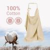 Muslin Nursing Cover for Baby Breastfeeding Breathable Breastfeeding Cover Up with Arch Neckline for Women Nursing Apron Multi-u