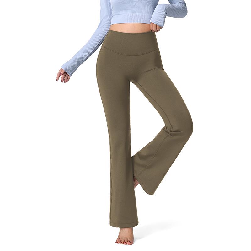 

Юбка Лиан Флисовые расклешенные брюки для йоги: Женские фитнес-брюки с высокой талией, подтягивающие бедра, с эффектом «голой кожи» Small коричневый